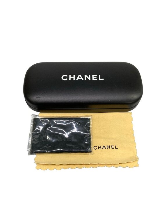 Chanel Sunglasses Dark Gray Ivory Black Vintage CC Logo Eyewear main image 6